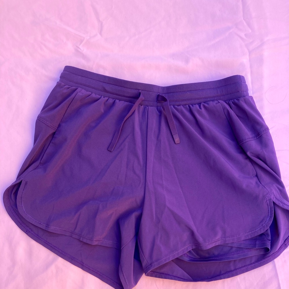Purple Loose Workout Shorts